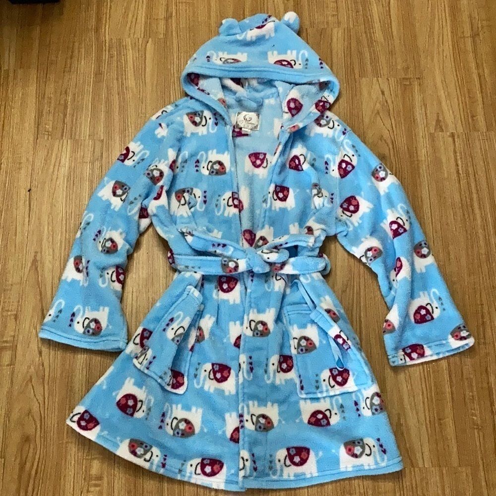 Pj Couture Colorful Fuzzy Robe Euc - image 1